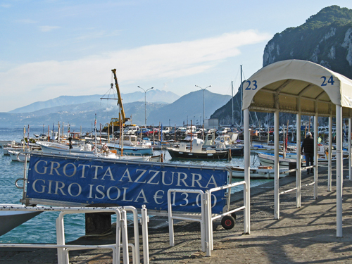 Tour of the Blue Grotto on the Island of Capri