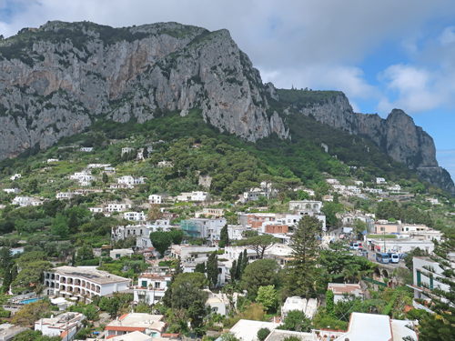 Hiking on Monte Solaro in Capri Italy